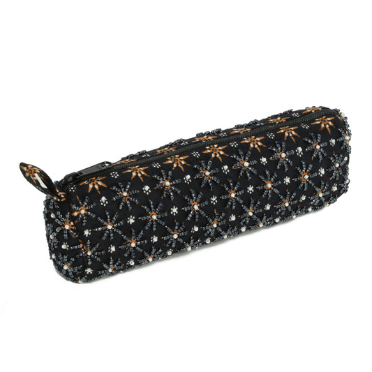 Beaded Batik Pencil Case