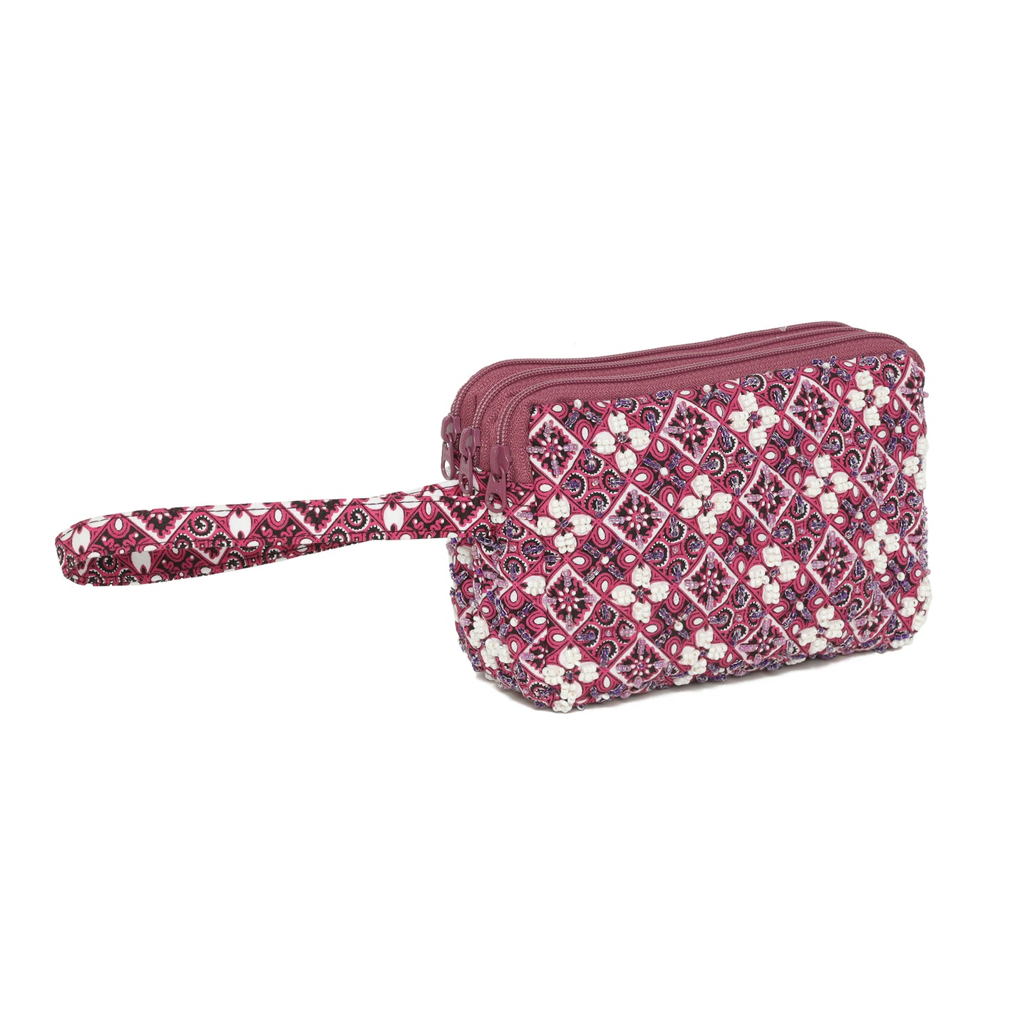 Handcrafted Beaded Batik Coin Pouch