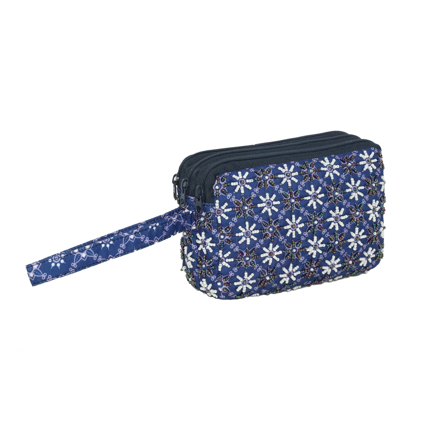 Handcrafted Beaded Batik Coin Pouch
