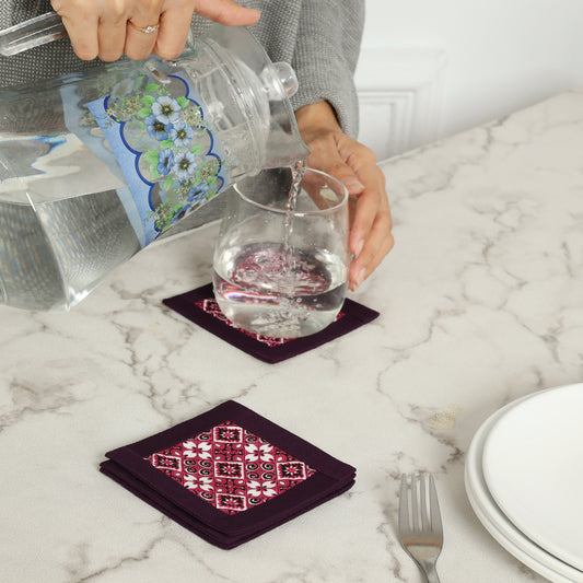 Handcrafted Batik Fabric Coasters