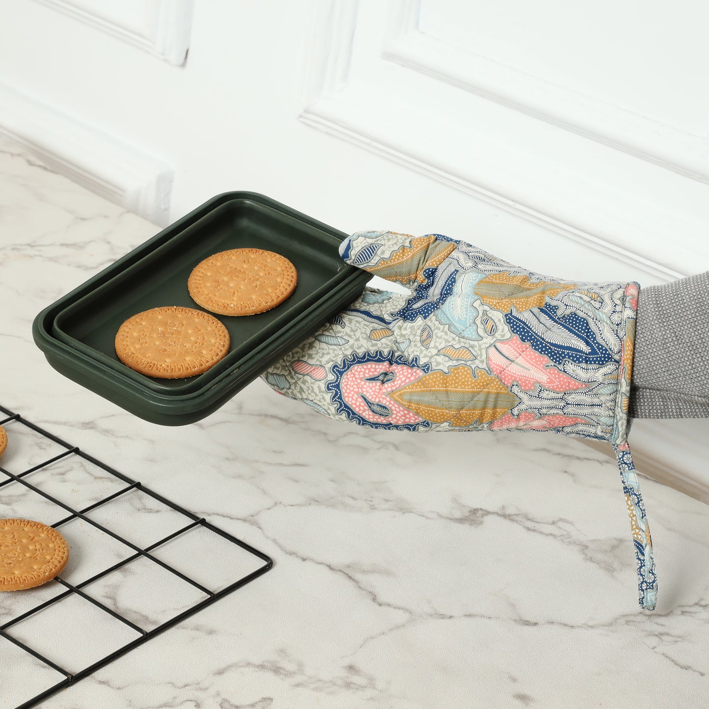 Batik Oven Mittens
