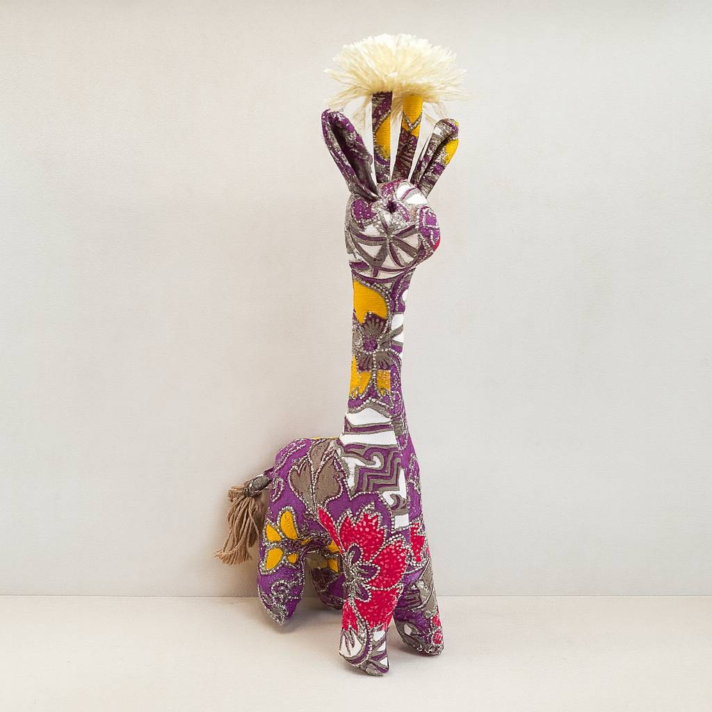 Batik Violet Giraffe