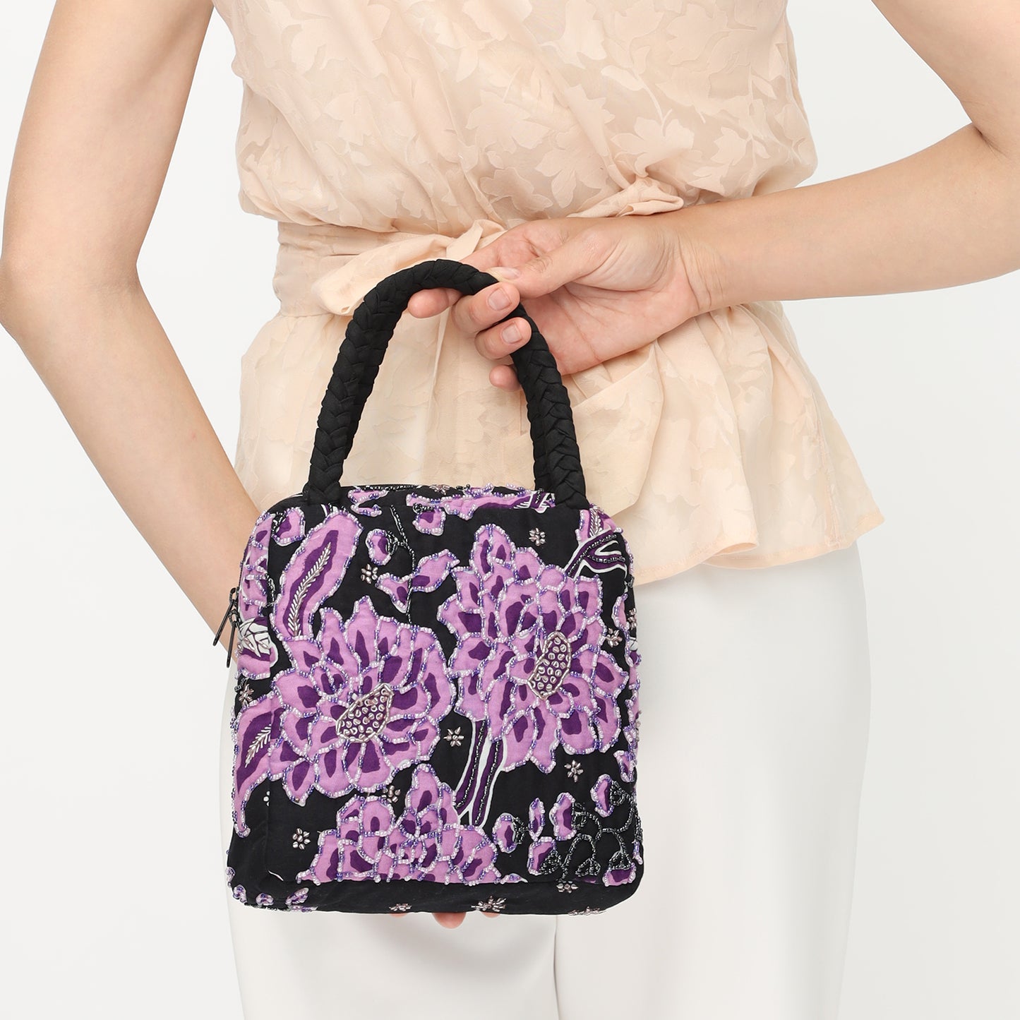 Purple Elegance Beaded