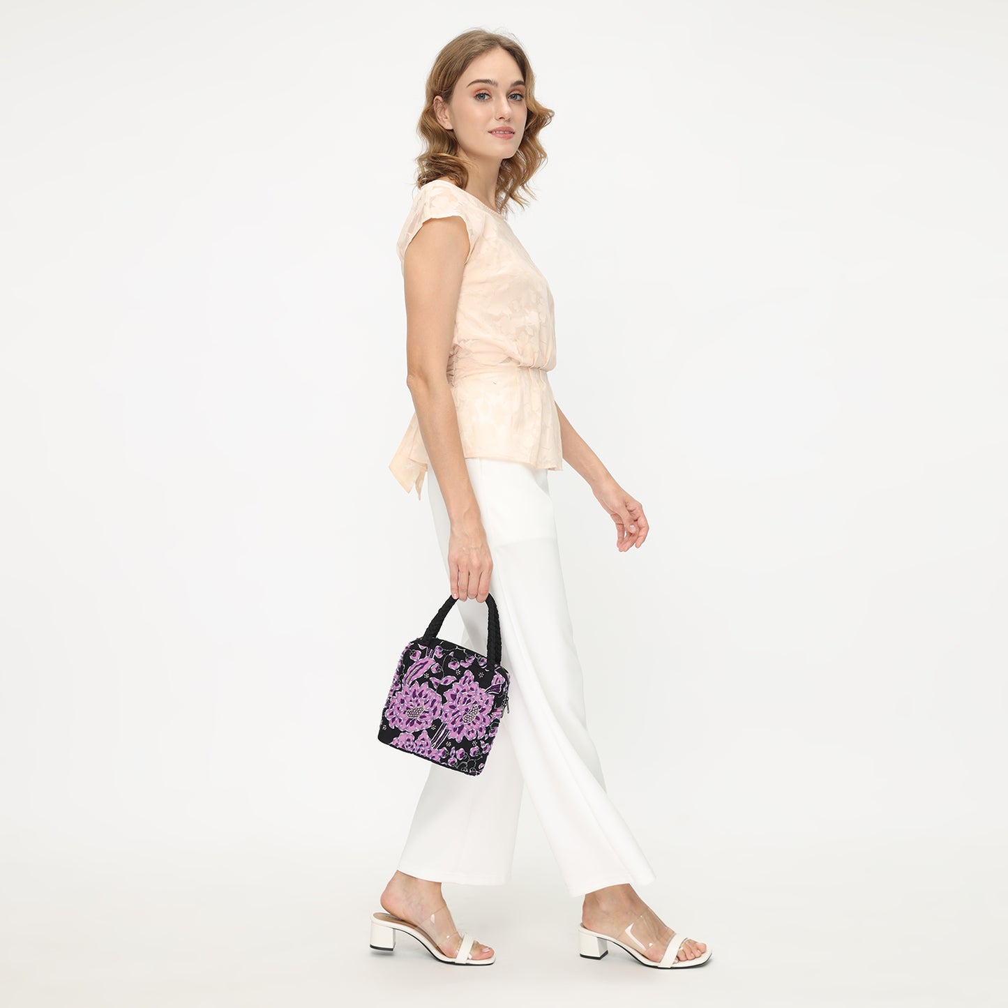 Purple Elegance Beaded